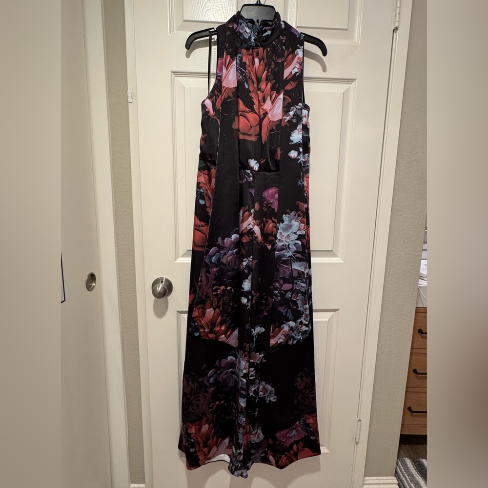 Ted Baker Black Jumpsuit with Floral Design